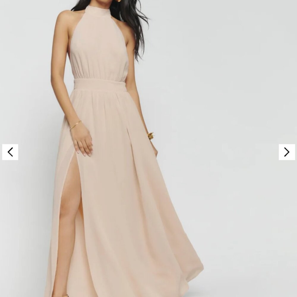 Nude Halter Dress REFORMATION Size 4 Never Worn Tags Still On